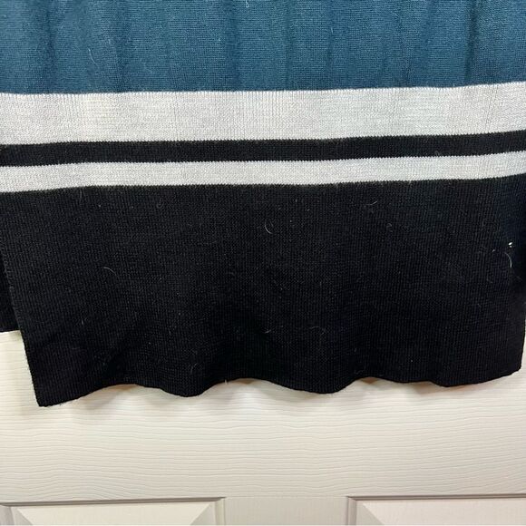 Sweaty Betty Jumper 100% Merino Wool Alpine Tunic Sweater Color Block Size Small - Picture 10 of 11